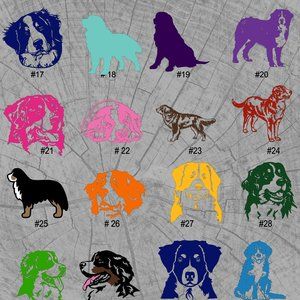 BERNESE MOUNTAIN DOG VINYL DECAL - 5-6"